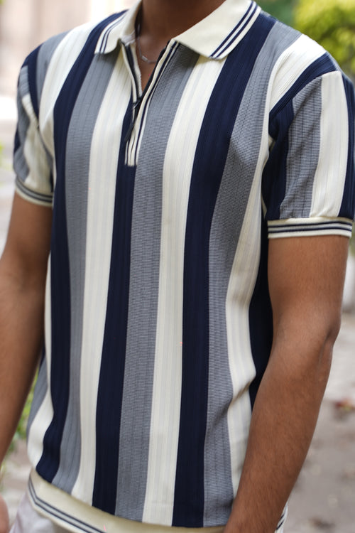 Polo zip t-shirt